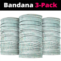 Polynesian Tiare Monstera Seafoam Green Neck Gaiter Liquid Style LT01 package One Size: 25*50cm Green - Polynesian Pride