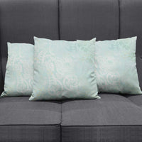 Polynesian Tiare Monstera Seafoam Green Pillow Cover Liquid Style LT01 - Polynesian Pride