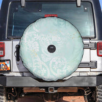 Polynesian Tiare Monstera Seafoam Green Spare Tire Cover Liquid Style LT01 Green - Polynesian Pride