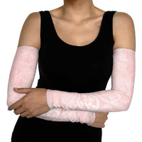 Polynesian Tiare Monstera Soft Pink Arm Sleeves Liquid Style LT01 - Polynesian Pride