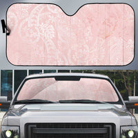 Polynesian Tiare Monstera Soft Pink Auto Sun Shade Liquid Style LT01 Pink - Polynesian Pride