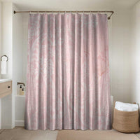 Polynesian Tiare Monstera Soft Pink Bathroom Set Liquid Style LT01 Shower Curtain Only Pink - Polynesian Pride