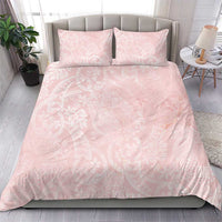 Polynesian Tiare Monstera Soft Pink Bedding Set Liquid Style LT01 - Polynesian Pride