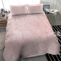 Polynesian Tiare Monstera Soft Pink Bedding Set Liquid Style LT01 - Polynesian Pride