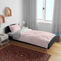 Polynesian Tiare Monstera Soft Pink Bedding Set Liquid Style LT01 - Polynesian Pride