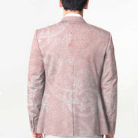Polynesian Tiare Monstera Soft Pink Blazer Liquid Style LT01 - Polynesian Pride