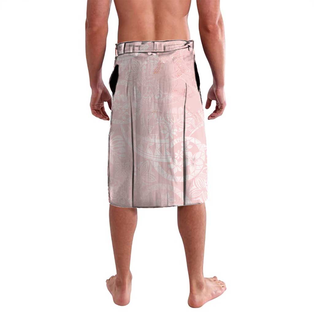 Polynesian Tiare Monstera Soft Pink Lavalava Liquid Style LT01 - Polynesian Pride
