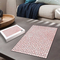 Polynesian Tiare Monstera Soft Pink Puzzle Liquid Style LT01 - Polynesian Pride