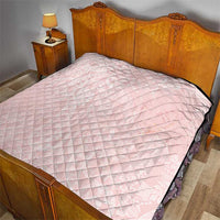 Polynesian Tiare Monstera Soft Pink Quilt Liquid Style LT01 - Polynesian Pride