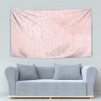 Polynesian Tiare Monstera Soft Pink Tapestry Liquid Style LT01 - Polynesian Pride