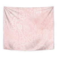 Polynesian Tiare Monstera Soft Pink Tapestry Liquid Style LT01 - Polynesian Pride