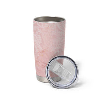 Polynesian Tiare Monstera Soft Pink Tumbler Cup Liquid Style LT01 - Polynesian Pride