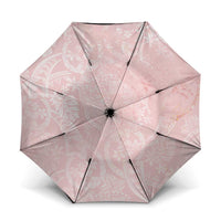 Polynesian Tiare Monstera Soft Pink Umbrella Liquid Style LT01 One Size Folded 11.42 inch Opened Diameter 37.4 inch Pink - Polynesian Pride