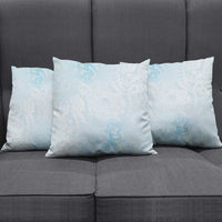 Polynesian Tiare Monstera Baby Blue Pillow Cover Liquid Style LT01 - Polynesian Pride