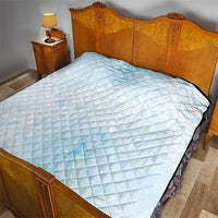Polynesian Tiare Monstera Baby Blue Quilt Liquid Style LT01 - Polynesian Pride