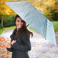 Polynesian Tiare Monstera Baby Blue Umbrella Liquid Style LT01 - Polynesian Pride