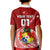 Custom Tonga Rugby Kid Polo Shirt Tongan Ngatu Pattern White Version LT01 - Polynesian Pride