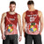 Custom Tonga Rugby Men Tank Top Tongan Ngatu Pattern White Version LT01 - Polynesian Pride