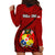 Tonga Rugby Hoodie Dress Tongan Ngatu Pattern Black Version LT01 - Polynesian Pride