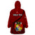 Tonga Rugby Wearable Blanket Hoodie Tongan Ngatu Pattern Black Version LT01 - Polynesian Pride