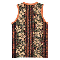 Hawaii Hibiscus Basketball Jersey Retro Style LT01 - Polynesian Pride