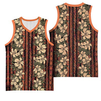 Hawaii Hibiscus Basketball Jersey Retro Style LT01 - Polynesian Pride