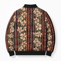 Hawaii Hibiscus Bomber Puffer Jacket Retro Style LT01 - Polynesian Pride