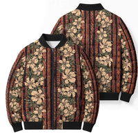 Hawaii Hibiscus Bomber Puffer Jacket Retro Style LT01 - Polynesian Pride