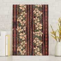 Hawaii Hibiscus Canvas Wall Art Retro Style LT01 Without Frame Brown - Polynesian Pride
