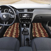 Hawaii Hibiscus Car Mats Retro Style LT01 Set 2pcs - Front Brown - Polynesian Pride
