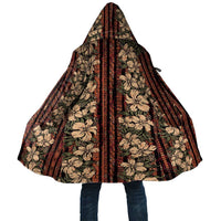 Hawaii Hibiscus Cloak Retro Style LT01 Unisex Brown - Polynesian Pride