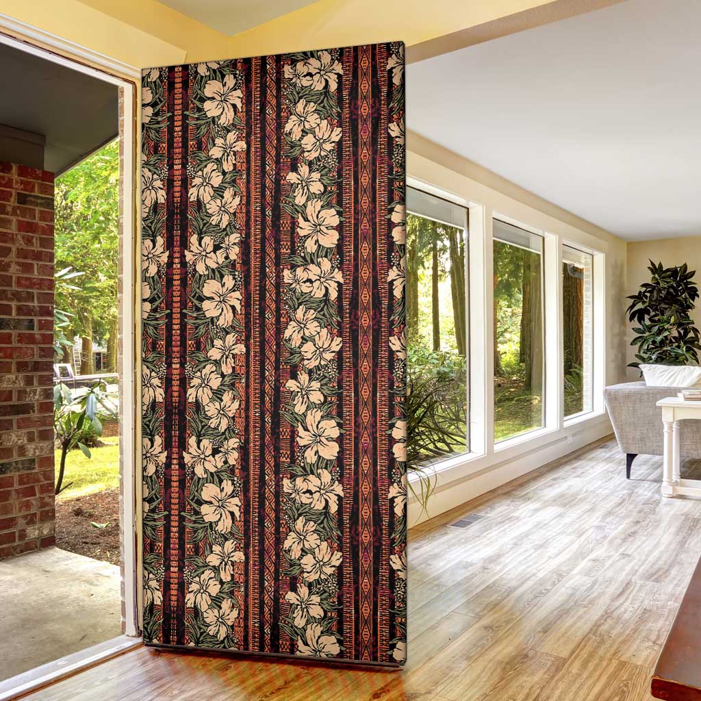 Hawaii Hibiscus Door Cover Retro Style LT01 - Polynesian Pride