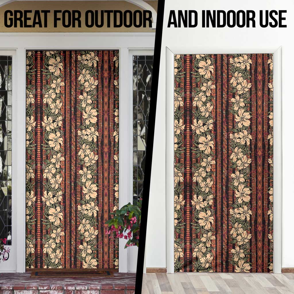 Hawaii Hibiscus Door Cover Retro Style LT01 - Polynesian Pride