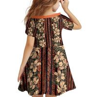 Hawaii Hibiscus Kid Short Sleeve Dress Retro Style LT01 - Polynesian Pride