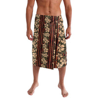 Hawaii Hibiscus Lavalava Retro Style LT01 Brown - Polynesian Pride
