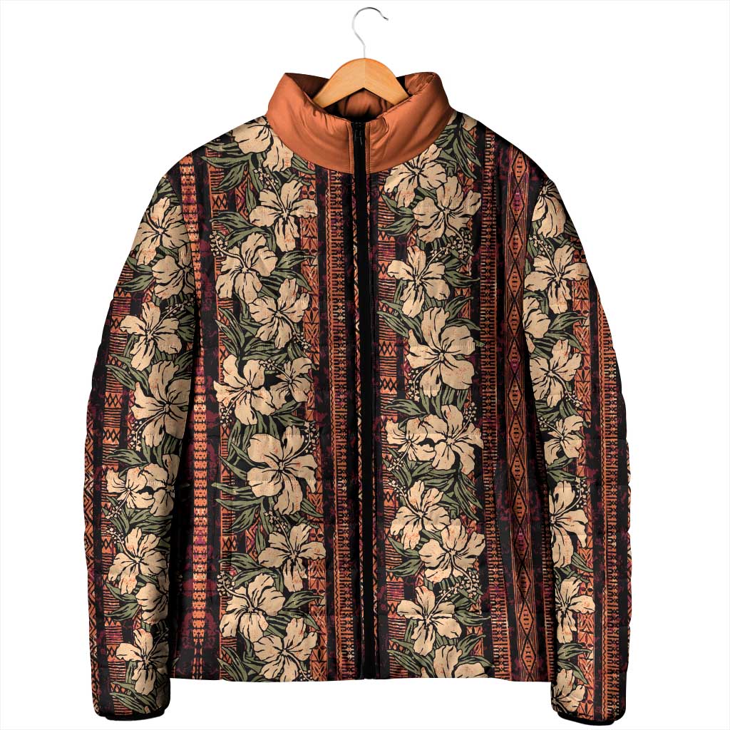 Hawaii Hibiscus Padded Jacket Retro Style LT01 - Polynesian Pride