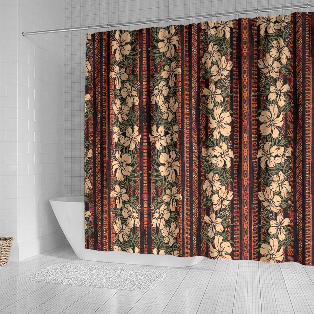 Hawaii Hibiscus Shower Curtain Retro Style LT01 - Polynesian Pride