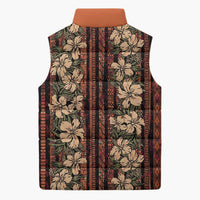 Hawaii Hibiscus Sleeveless Puffer Jacket Retro Style LT01 - Polynesian Pride
