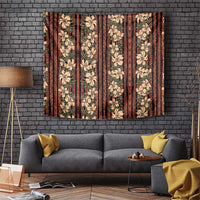 Hawaii Hibiscus Tapestry Retro Style LT01 Brown - Polynesian Pride