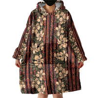 Hawaii Hibiscus Wearable Blanket Hoodie Retro Style LT01 - Polynesian Pride