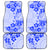 Fiji Masi With Hibiscus Tapa Tribal Car Mats Blue Pastel LT01 Blue - Polynesian Pride