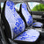 Fiji Masi With Hibiscus Tapa Tribal Car Seat Cover Blue Pastel LT01 - Polynesian Pride