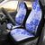 Fiji Masi With Hibiscus Tapa Tribal Car Seat Cover Blue Pastel LT01 - Polynesian Pride