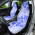 Fiji Masi With Hibiscus Tapa Tribal Car Seat Cover Blue Pastel LT01 - Polynesian Pride