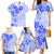 Fiji Masi With Hibiscus Tapa Tribal Family Matching Mermaid Dress and Hawaiian Shirt Blue Pastel LT01 - Polynesian Pride