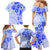 Fiji Masi With Hibiscus Tapa Tribal Family Matching Mermaid Dress and Hawaiian Shirt Blue Pastel LT01 - Polynesian Pride