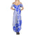 Fiji Masi With Hibiscus Tapa Tribal Family Matching Summer Maxi Dress and Hawaiian Shirt Blue Pastel LT01 - Polynesian Pride