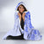 Fiji Masi With Hibiscus Tapa Tribal Hooded Blanket Blue Pastel LT01 - Polynesian Pride