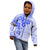 Fiji Masi With Hibiscus Tapa Tribal Kid Hoodie Blue Pastel LT01 - Polynesian Pride