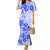 Fiji Masi With Hibiscus Tapa Tribal Mermaid Dress Blue Pastel LT01 Women Blue - Polynesian Pride